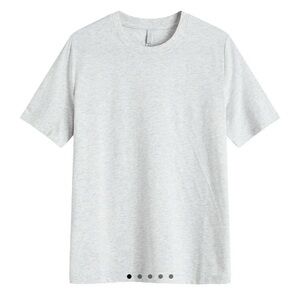 NWT SKIMS Relaxed Tees T-Shirt in Light Heather Gray size Small